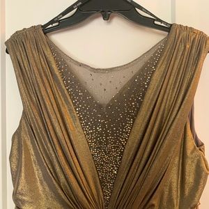 Gold Tadashi Shoji gown